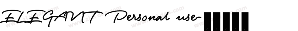 ELEGANT  Personal use字体转换
